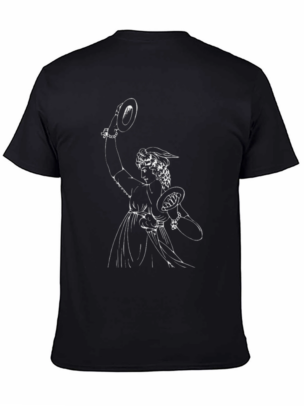 Black T-Shirt with Musician Graphic