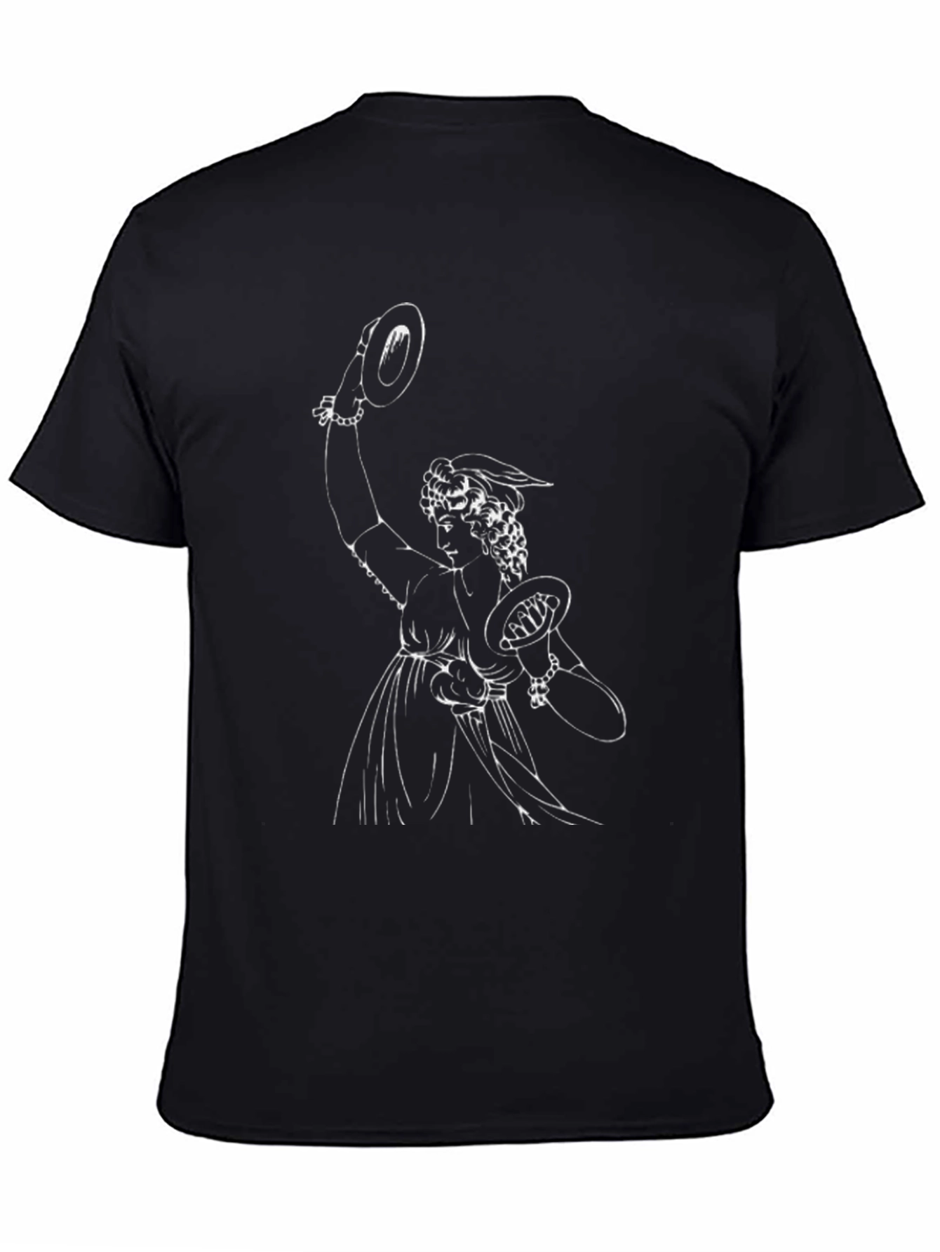 Black T-Shirt with Musician Graphic