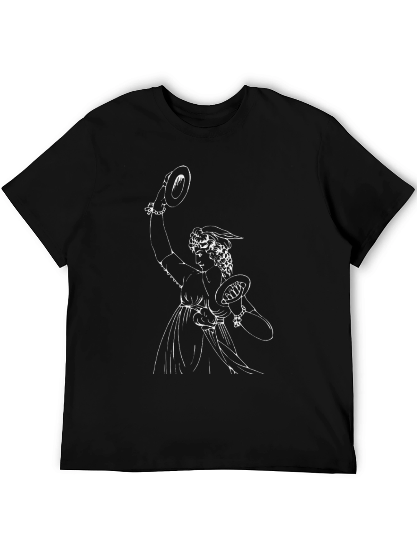 Black T-Shirt with Musician Graphic