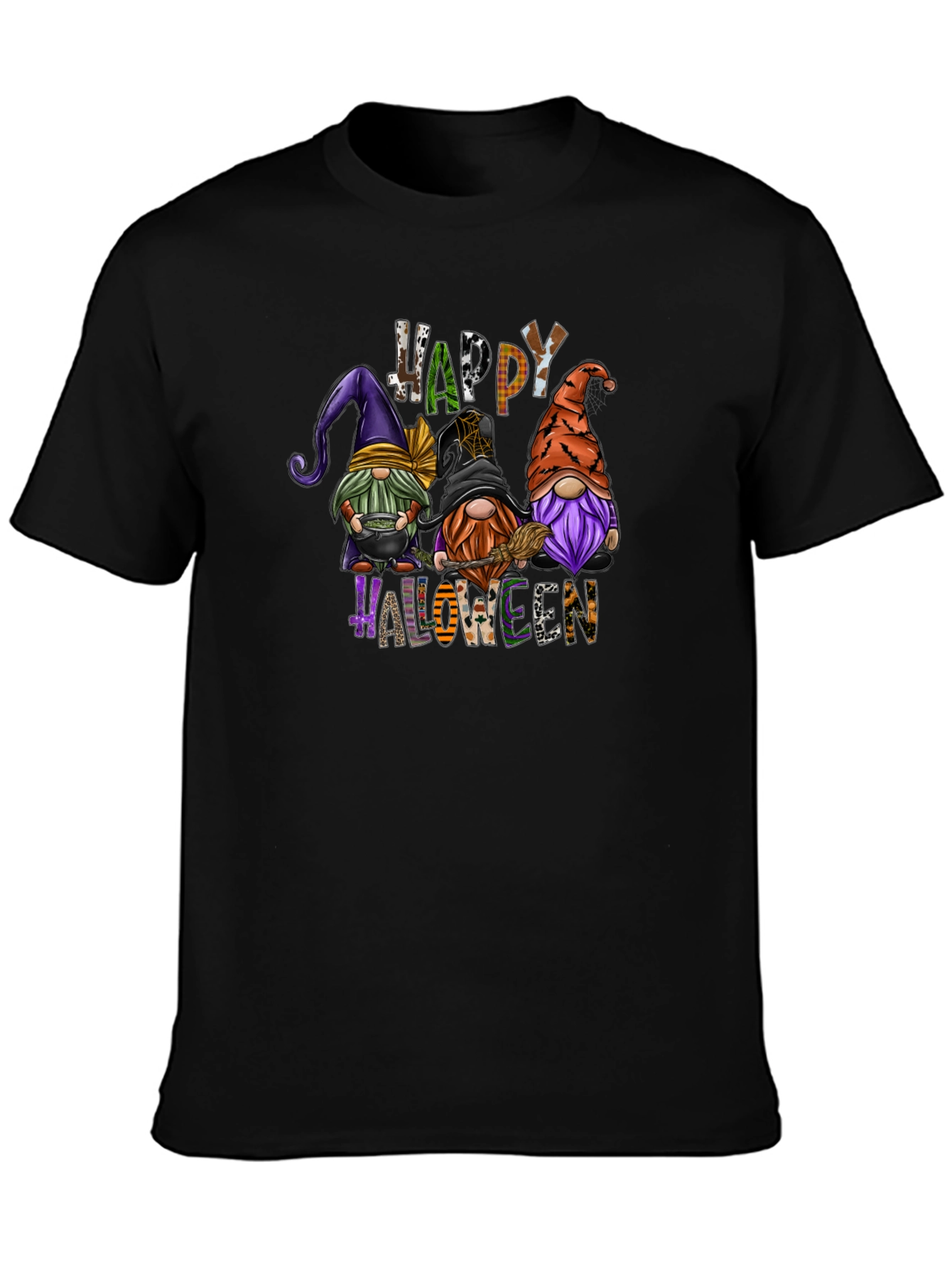 Happy Halloween Gnomes Graphic T-Shirt