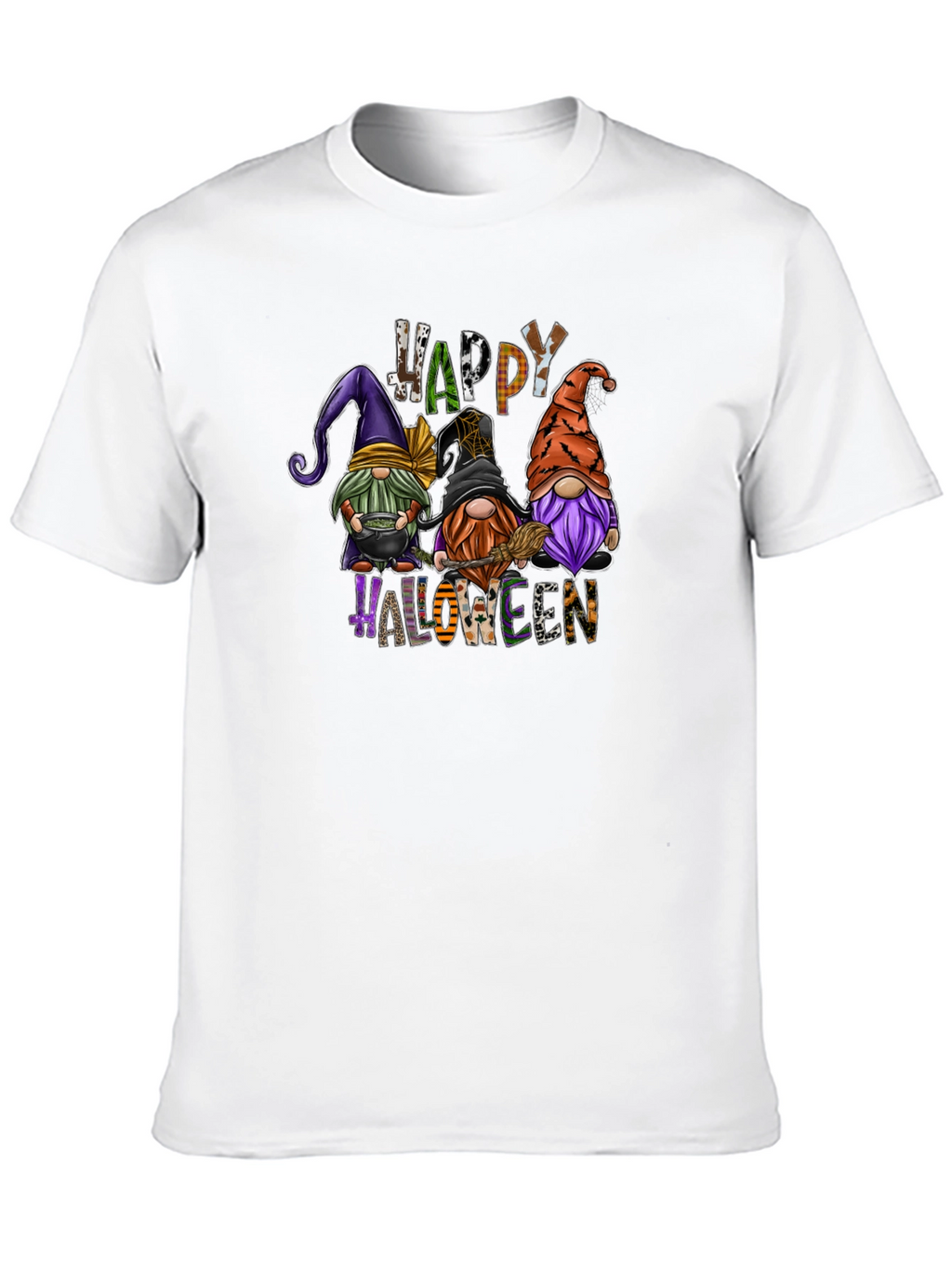Happy Halloween Gnomes Graphic T-Shirt