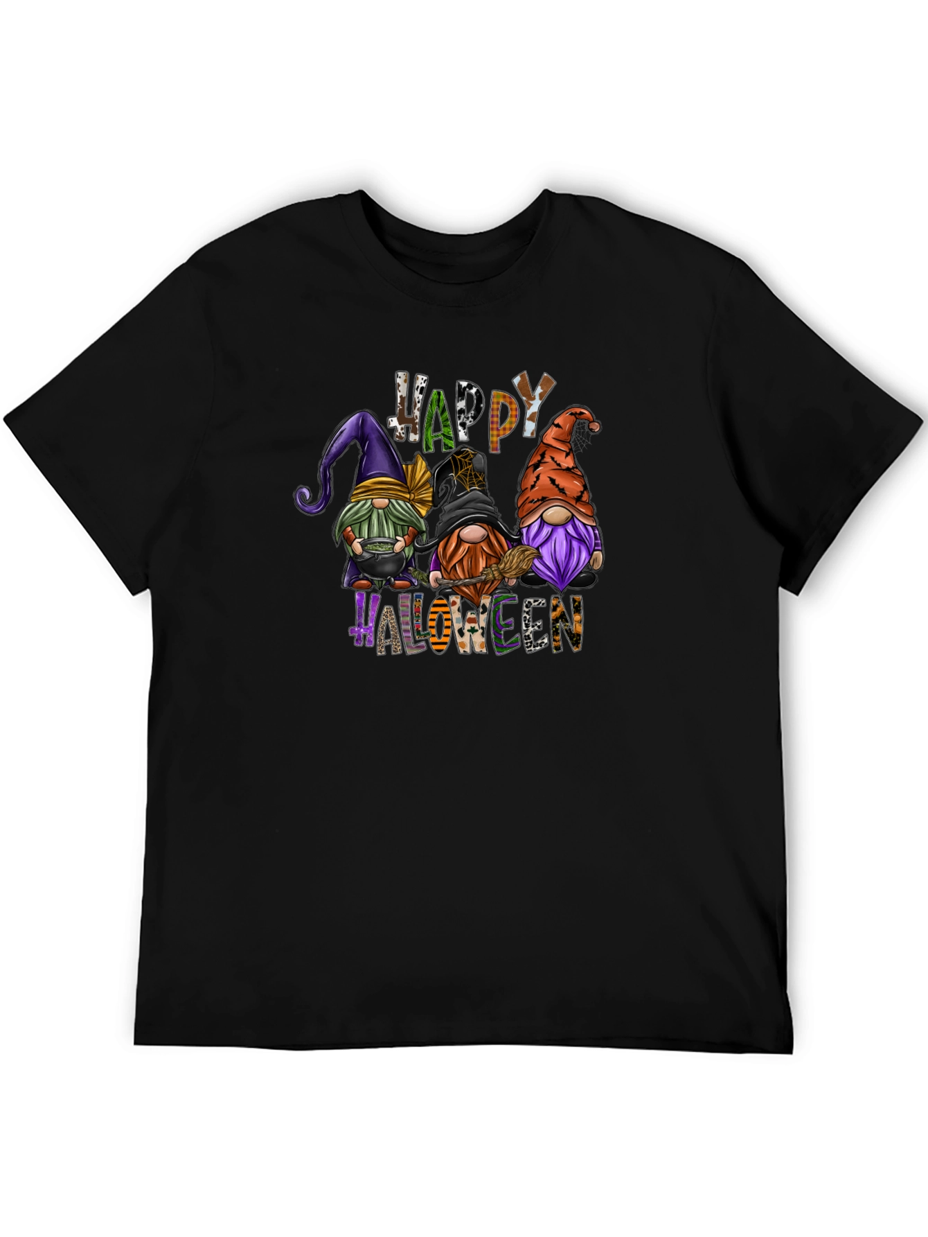 Happy Halloween Gnomes Graphic T-Shirt