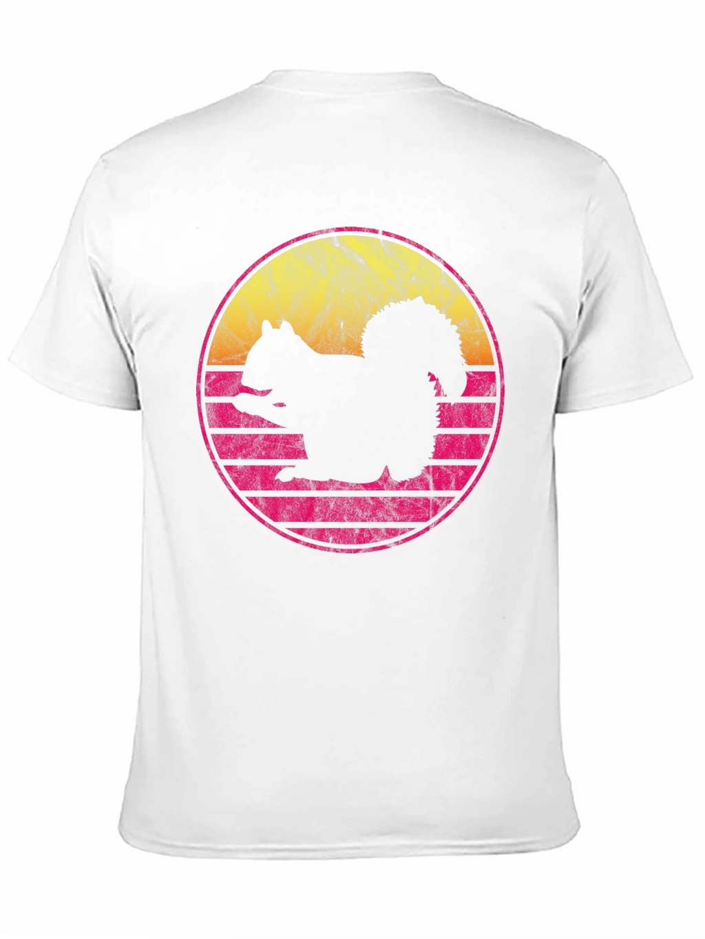 Retro Squirrel Graphic Tee - Black T-Shirt