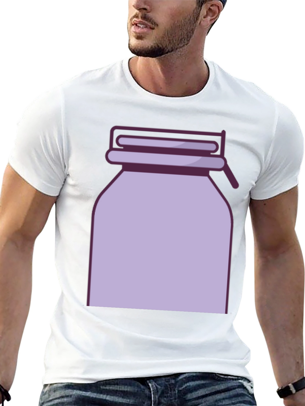 Retro Jar Graphic Tee - Stylish Casual Wear