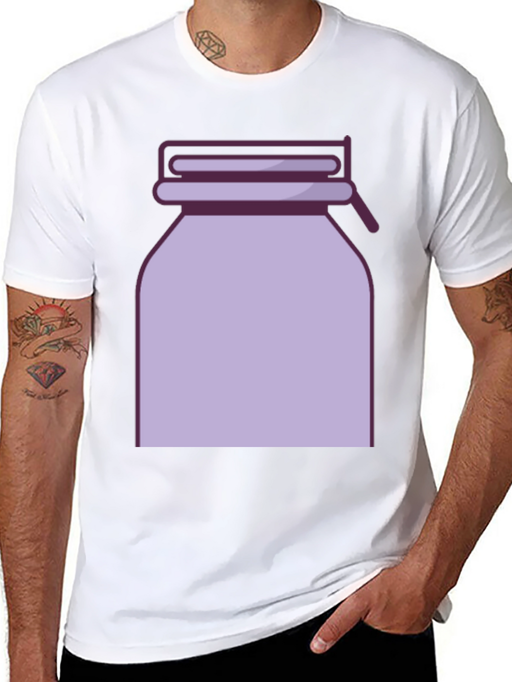 Retro Jar Graphic Tee - Stylish Casual Wear