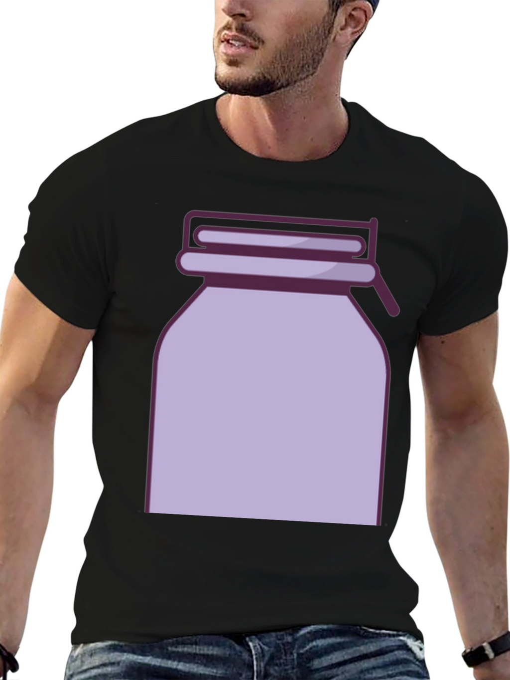 Retro Jar Graphic Tee - Stylish Casual Wear