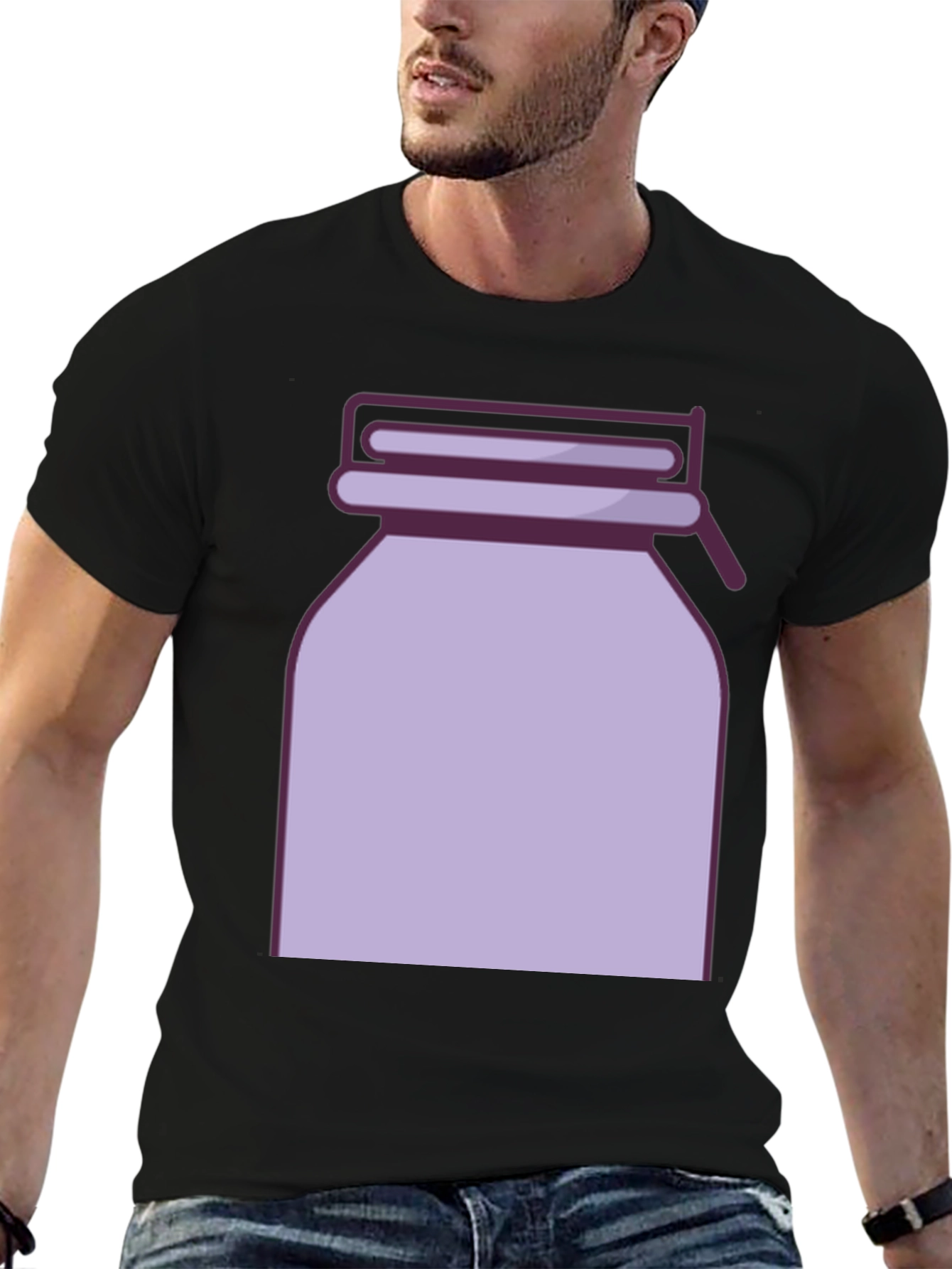 Retro Jar Graphic Tee - Stylish Casual Wear