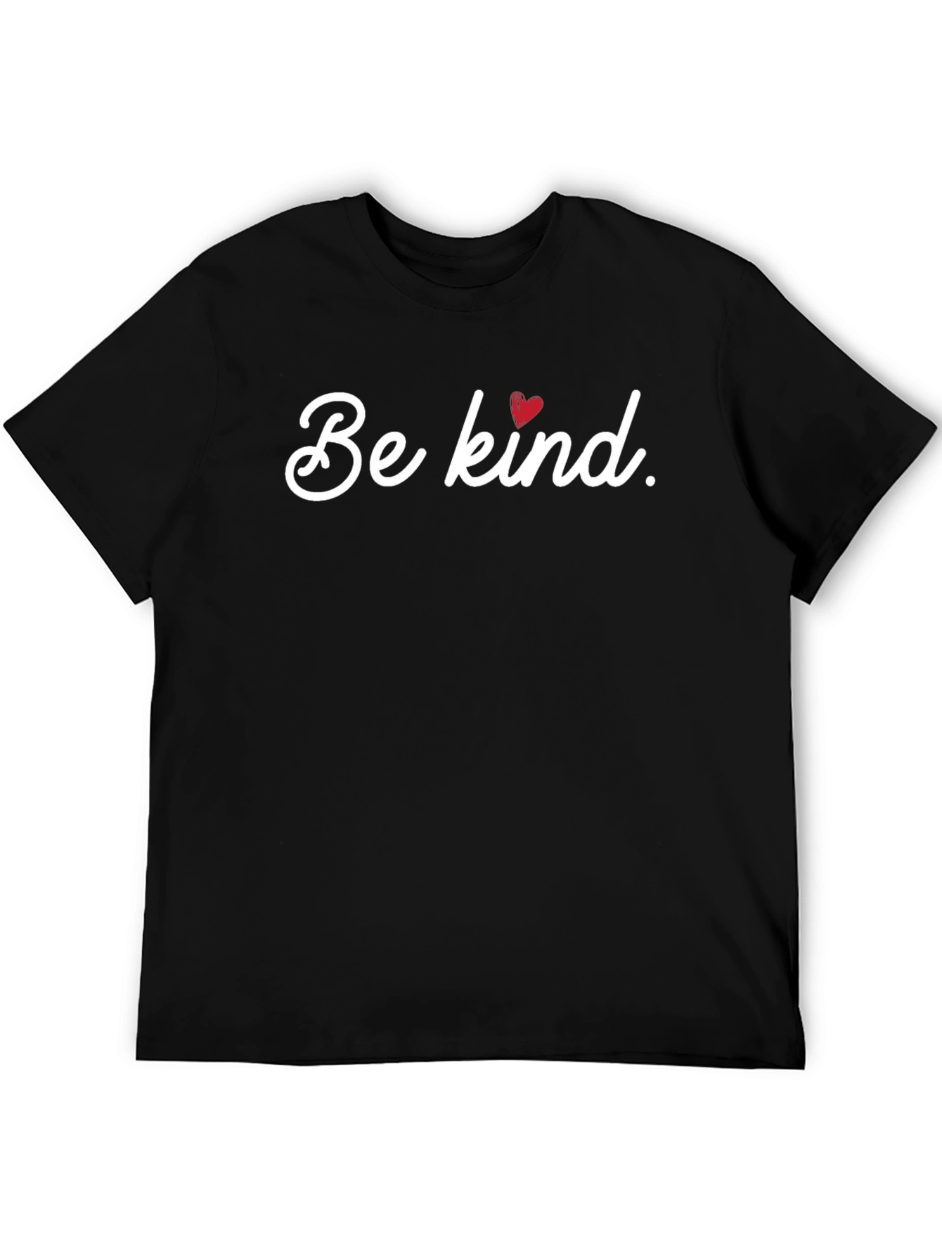 Be Kind Heart Graphic Tee - Mens Black T-Shirt