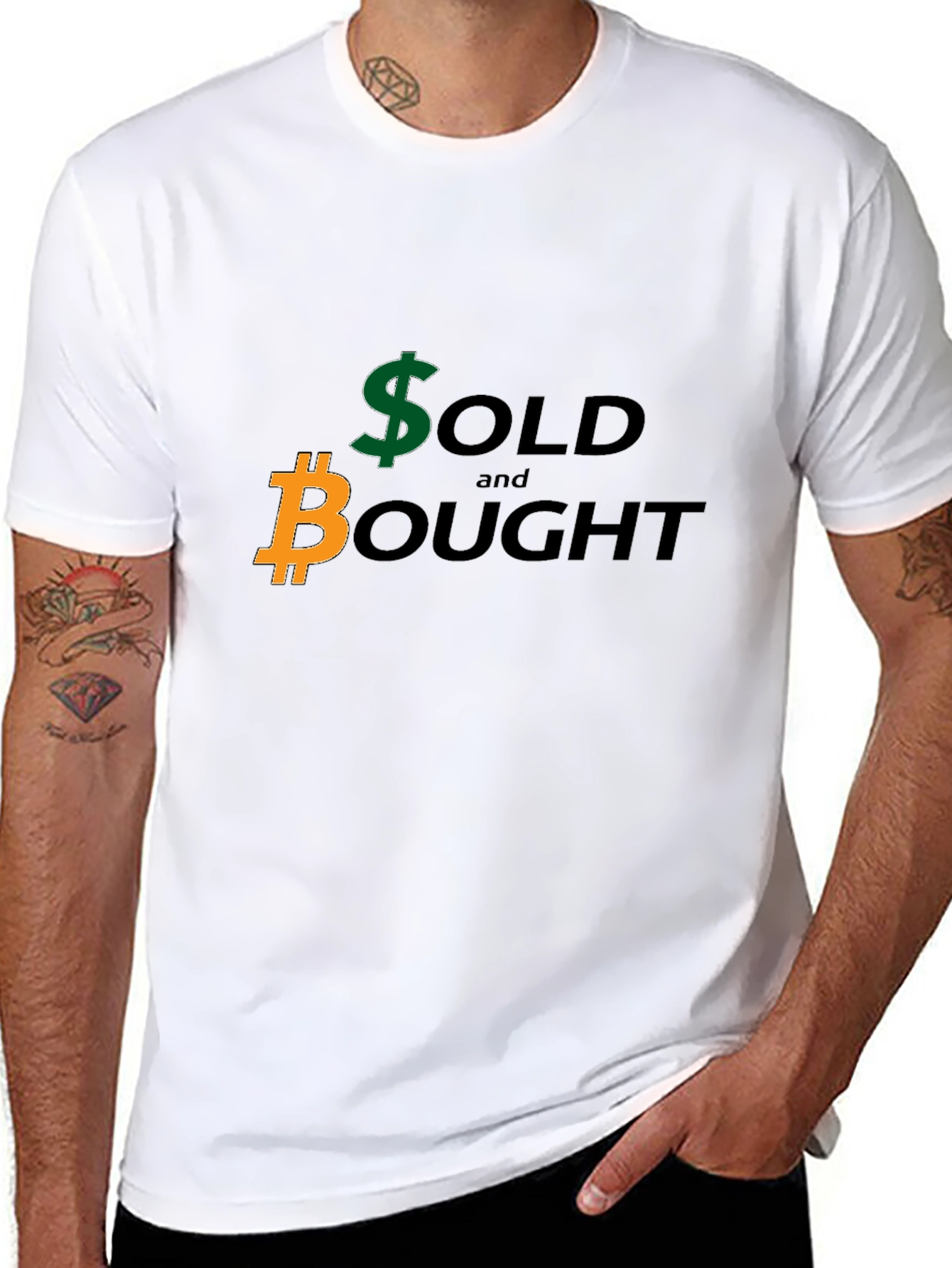 Crypto Trading T-Shirt - Sold and Bought Design