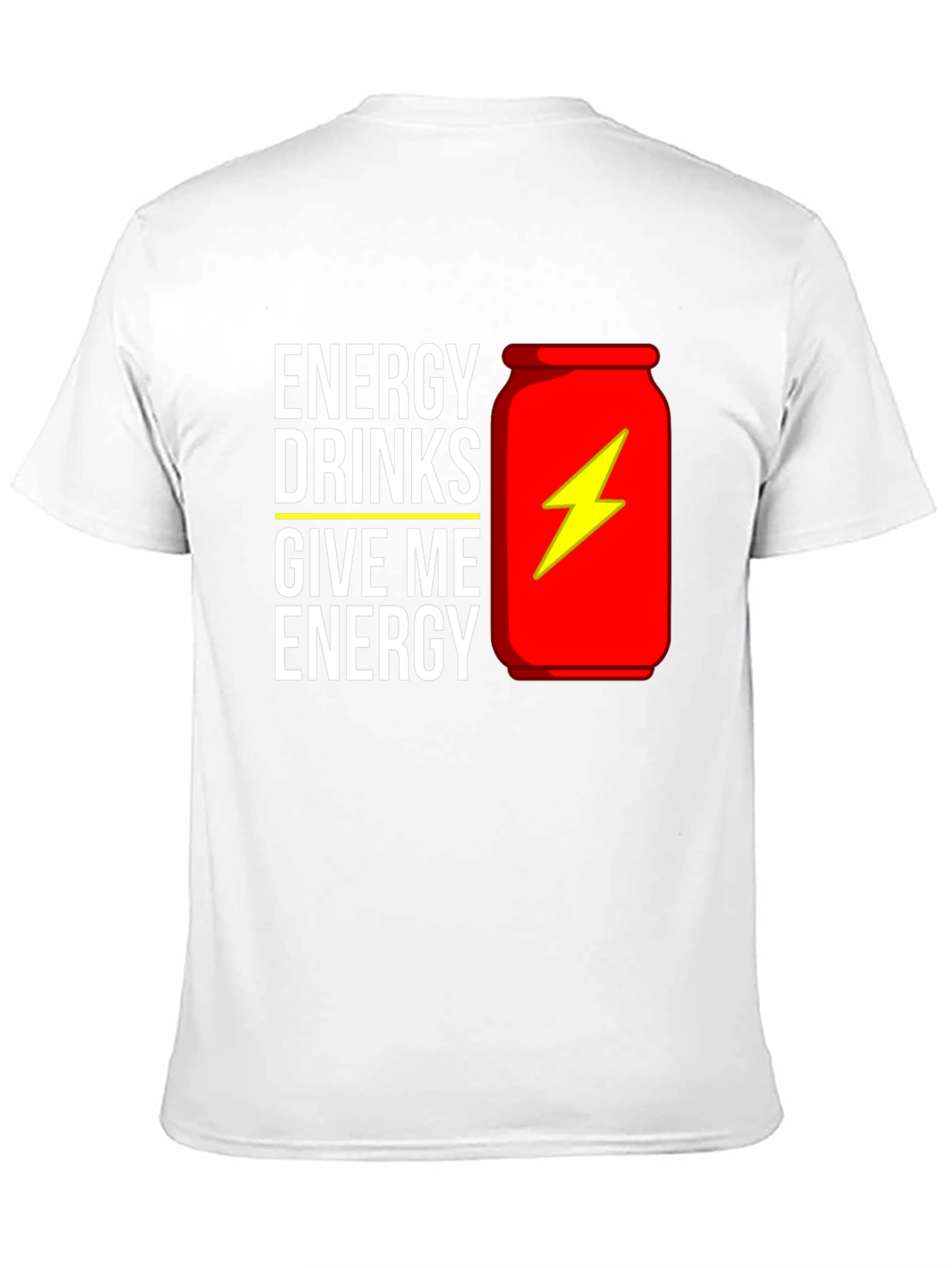 Energy Drink Graphic T-Shirt - Black Cotton Tee