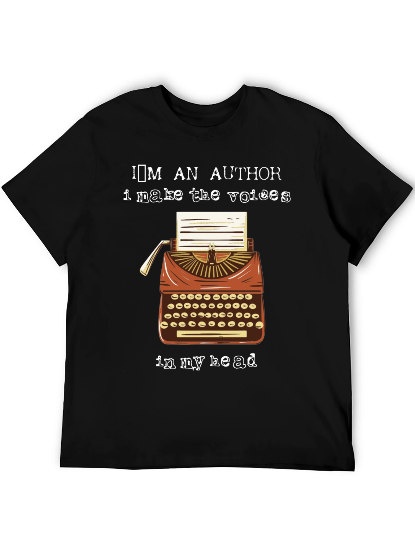 Im an Author T-Shirt: Vintage Typewriter Tee