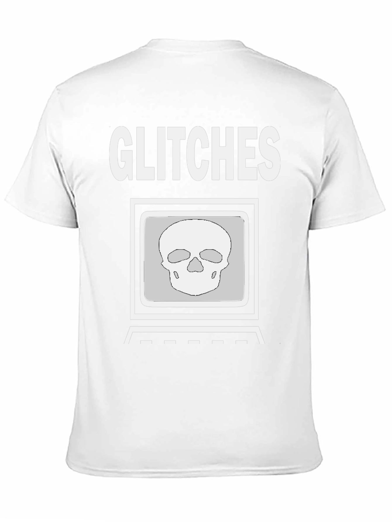 Glitch Skull Graphic Tee - Modern Streetwear Shirt