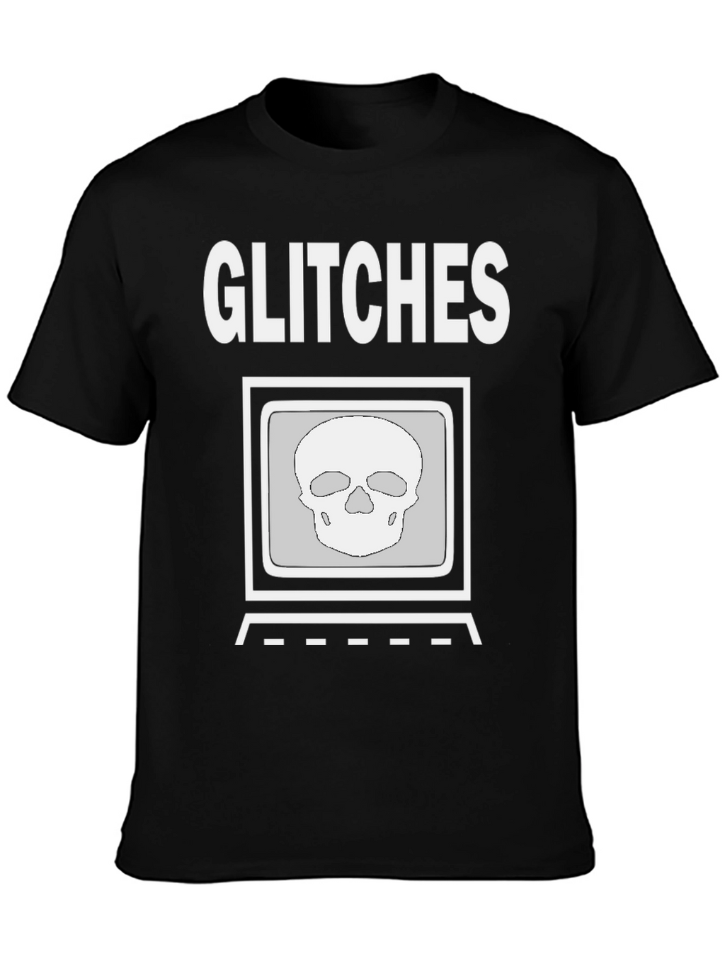 Glitch Skull Graphic Tee - Modern Streetwear Shirt