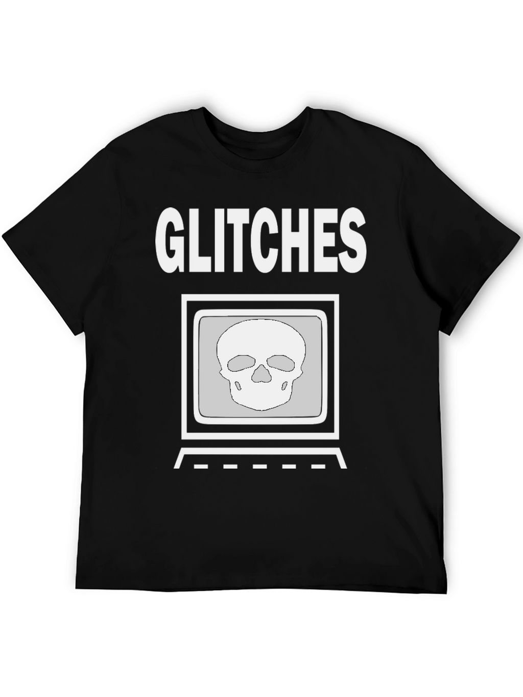 Glitch Skull Graphic Tee - Modern Streetwear Shirt