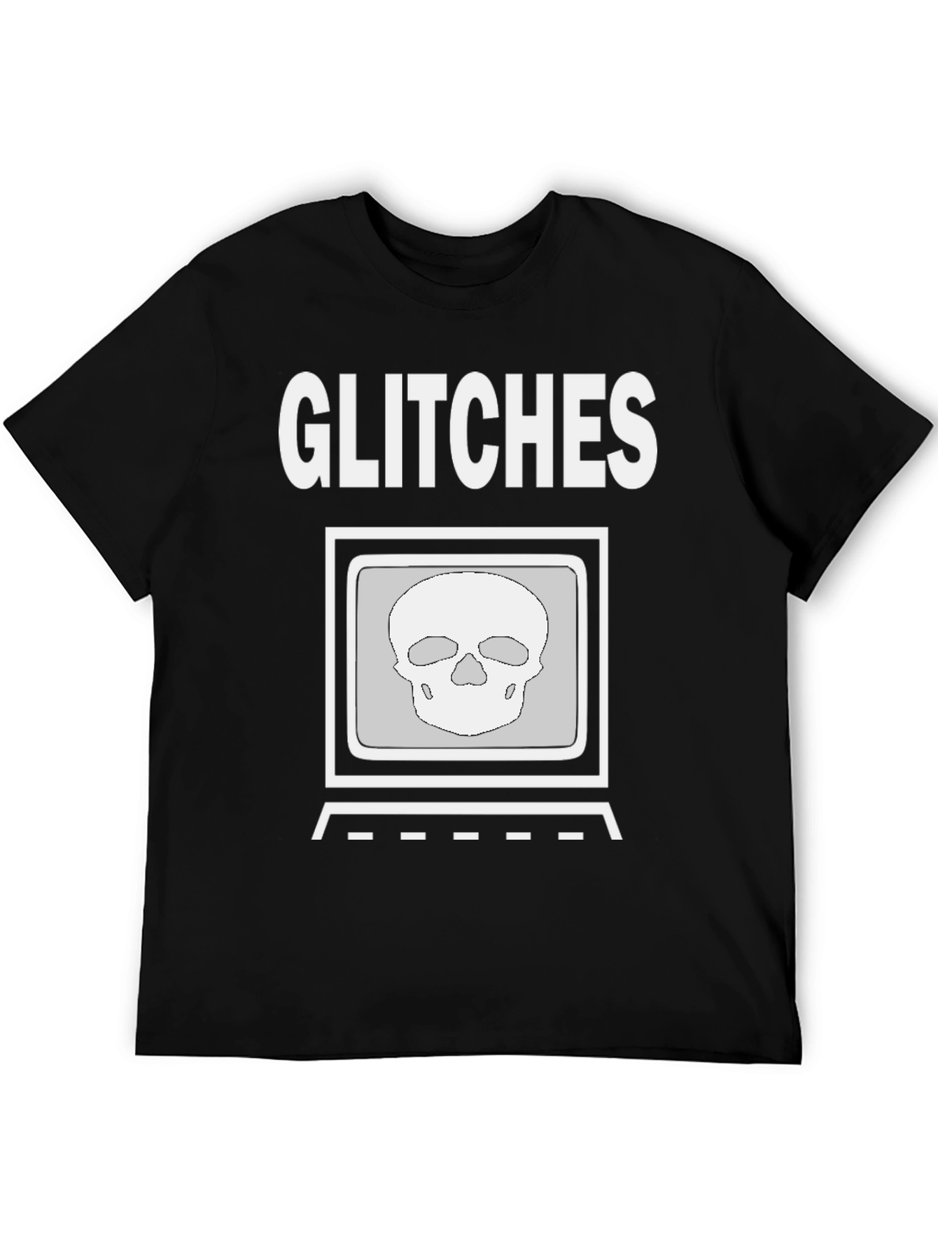 Glitch Skull Graphic Tee - Modern Streetwear Shirt