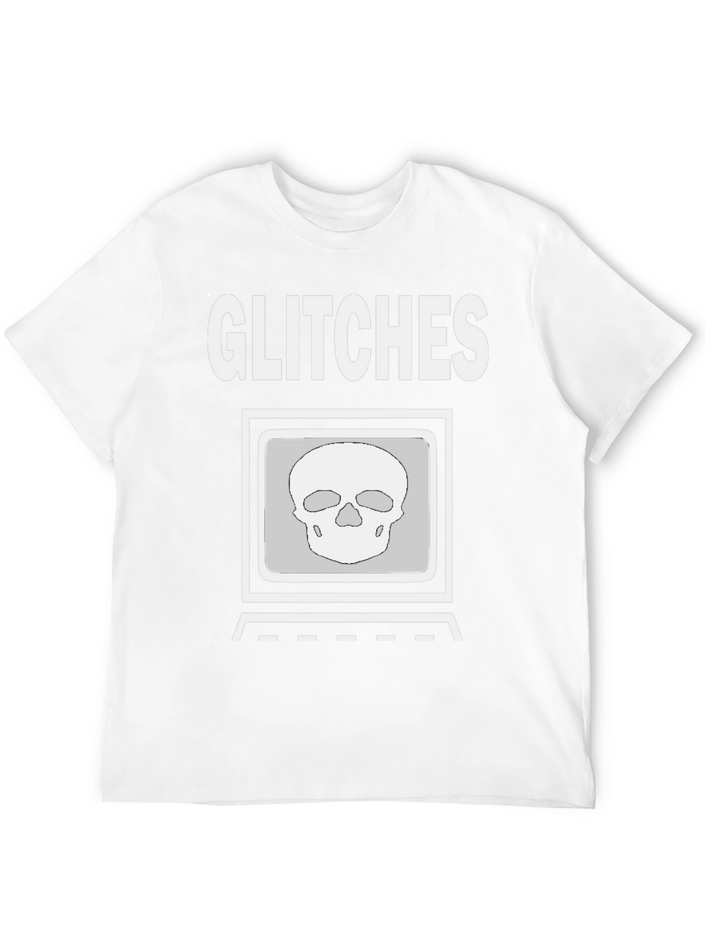 Glitch Skull Graphic Tee - Modern Streetwear Shirt