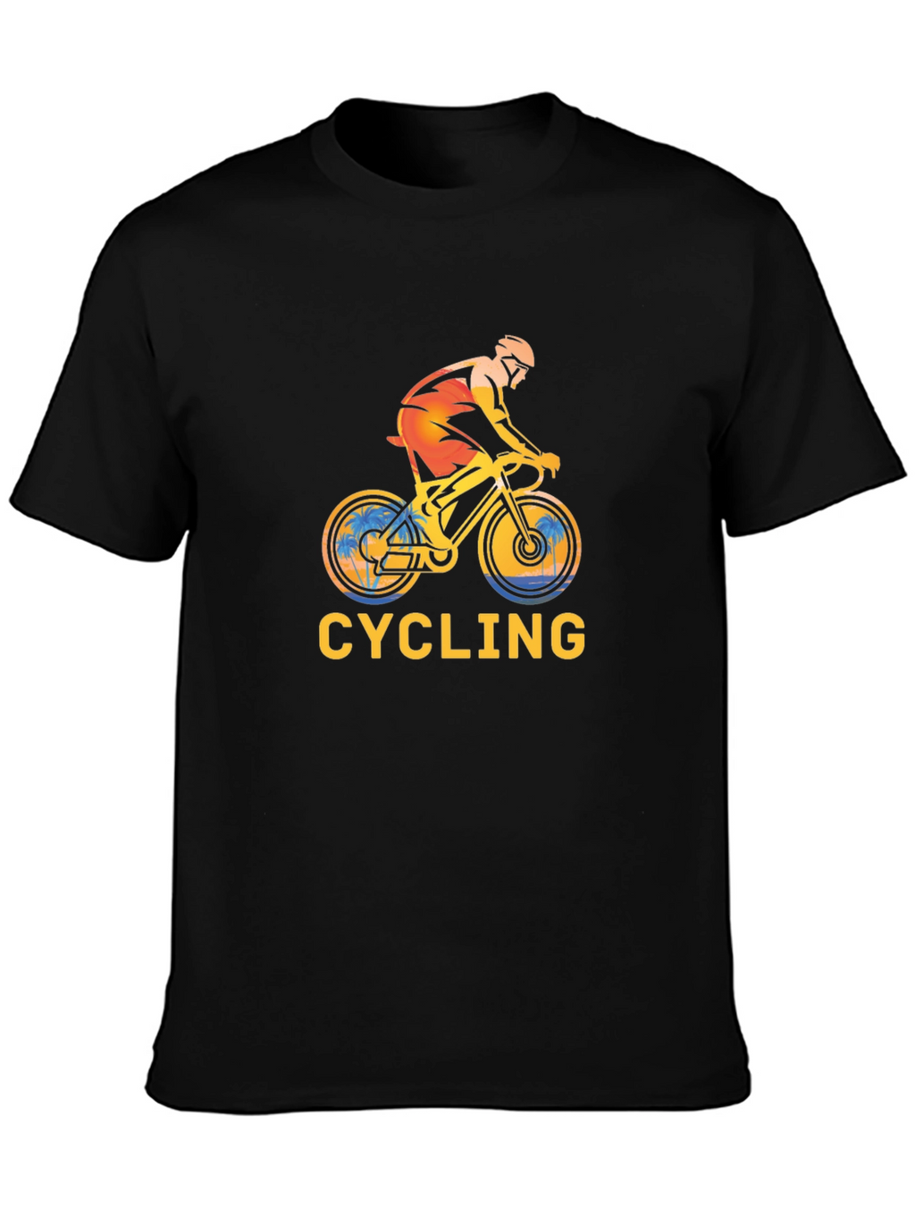 Cycling Graphic Black T-Shirt