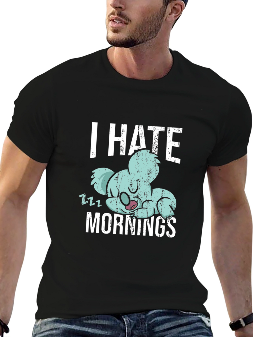 I Hate Mornings Koala T-Shirt