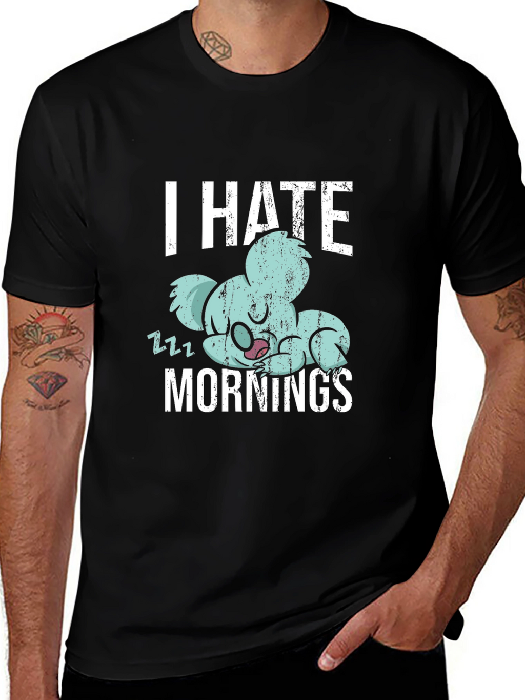 I Hate Mornings Koala T-Shirt