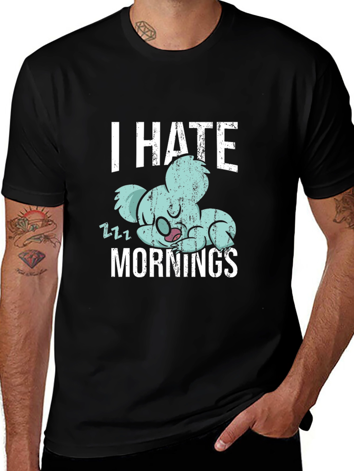 I Hate Mornings Koala T-Shirt