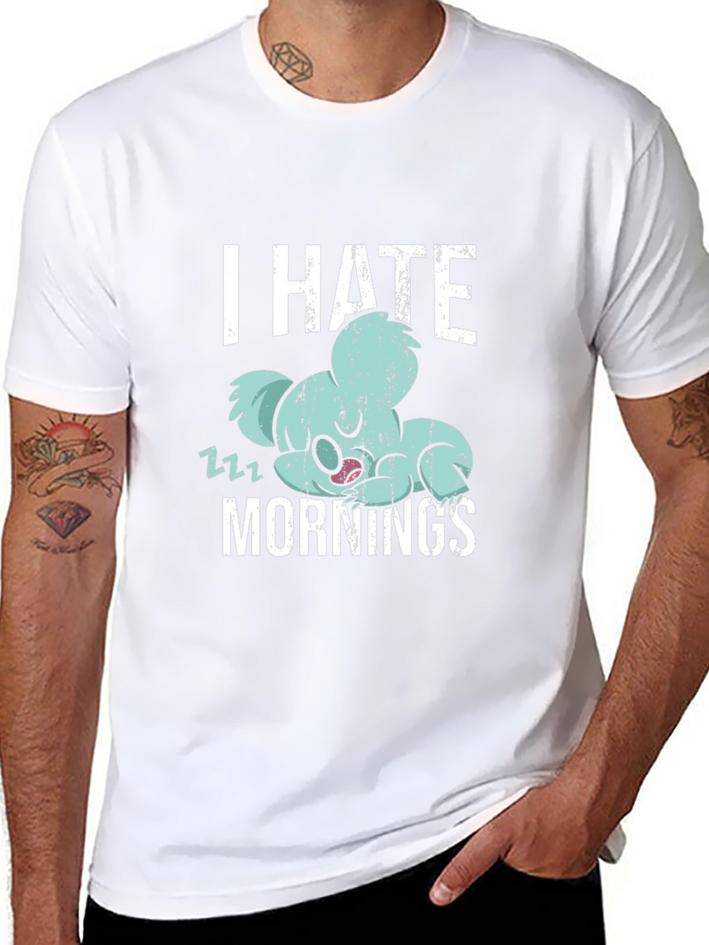 I Hate Mornings Koala T-Shirt