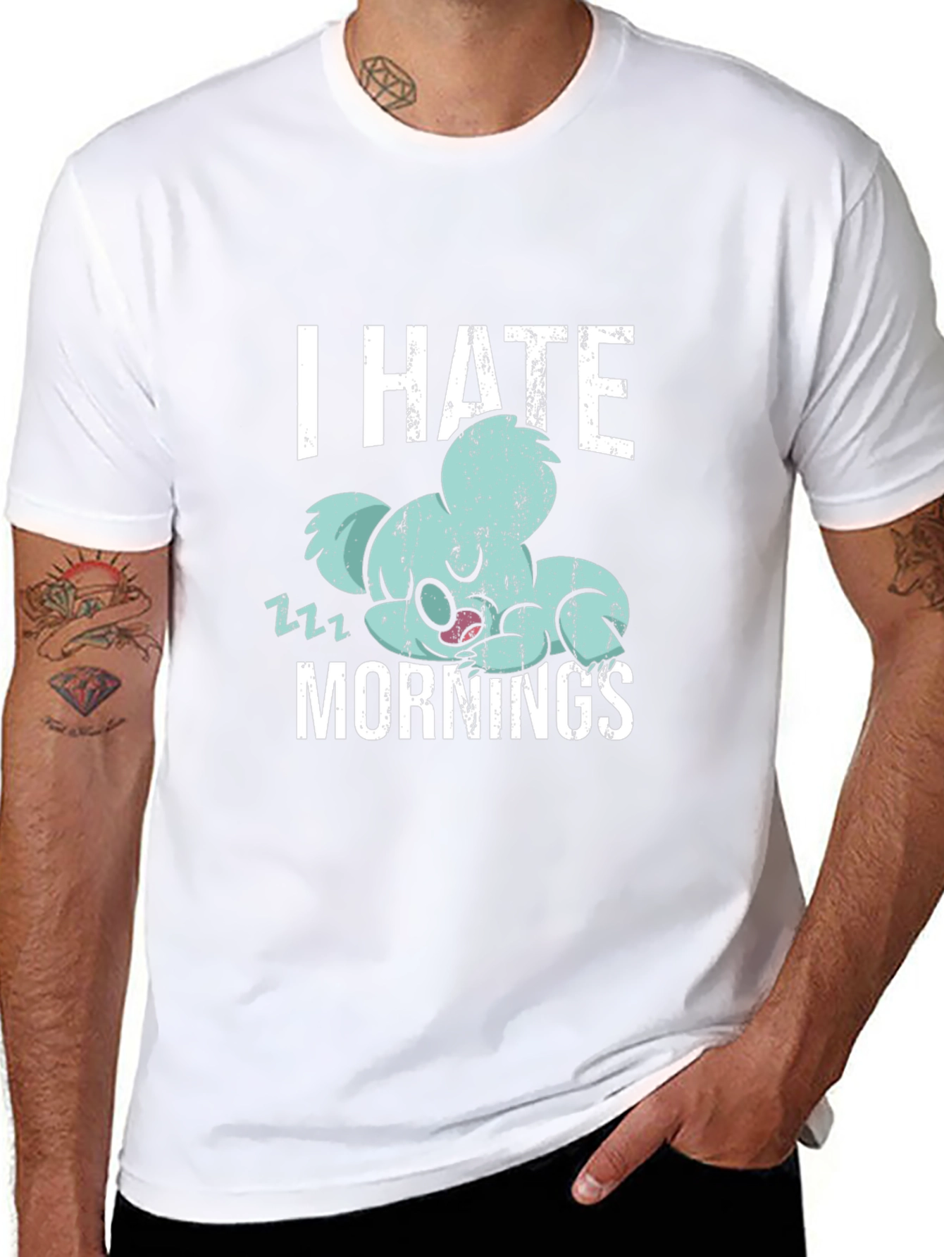 I Hate Mornings Koala T-Shirt