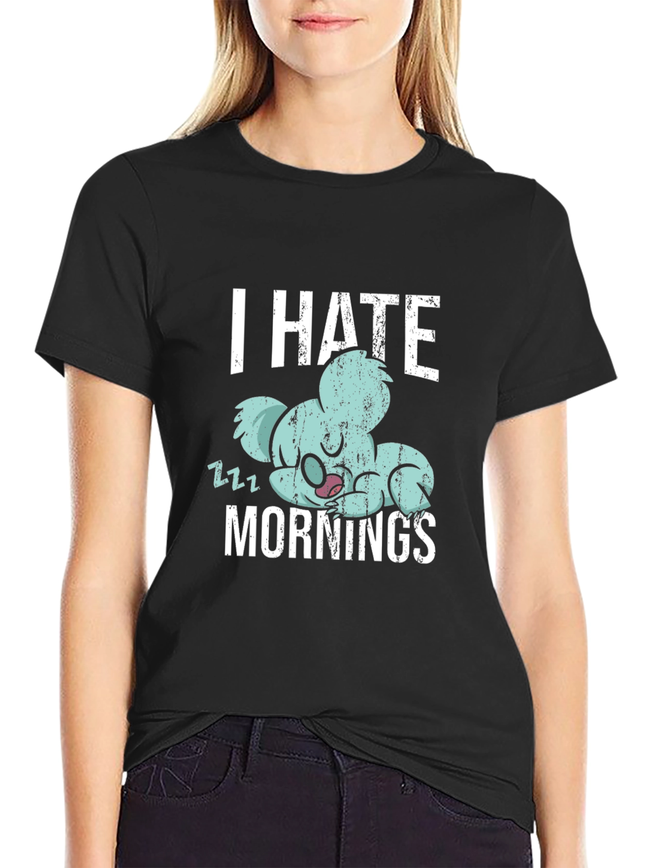I Hate Mornings Koala T-Shirt