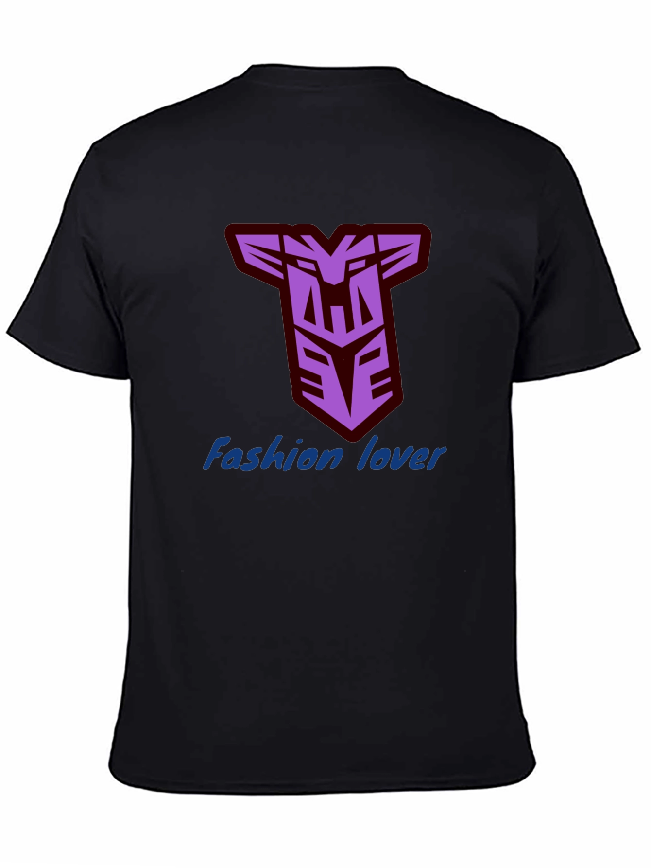 Mens Black T-Shirt with Decepticon Logo