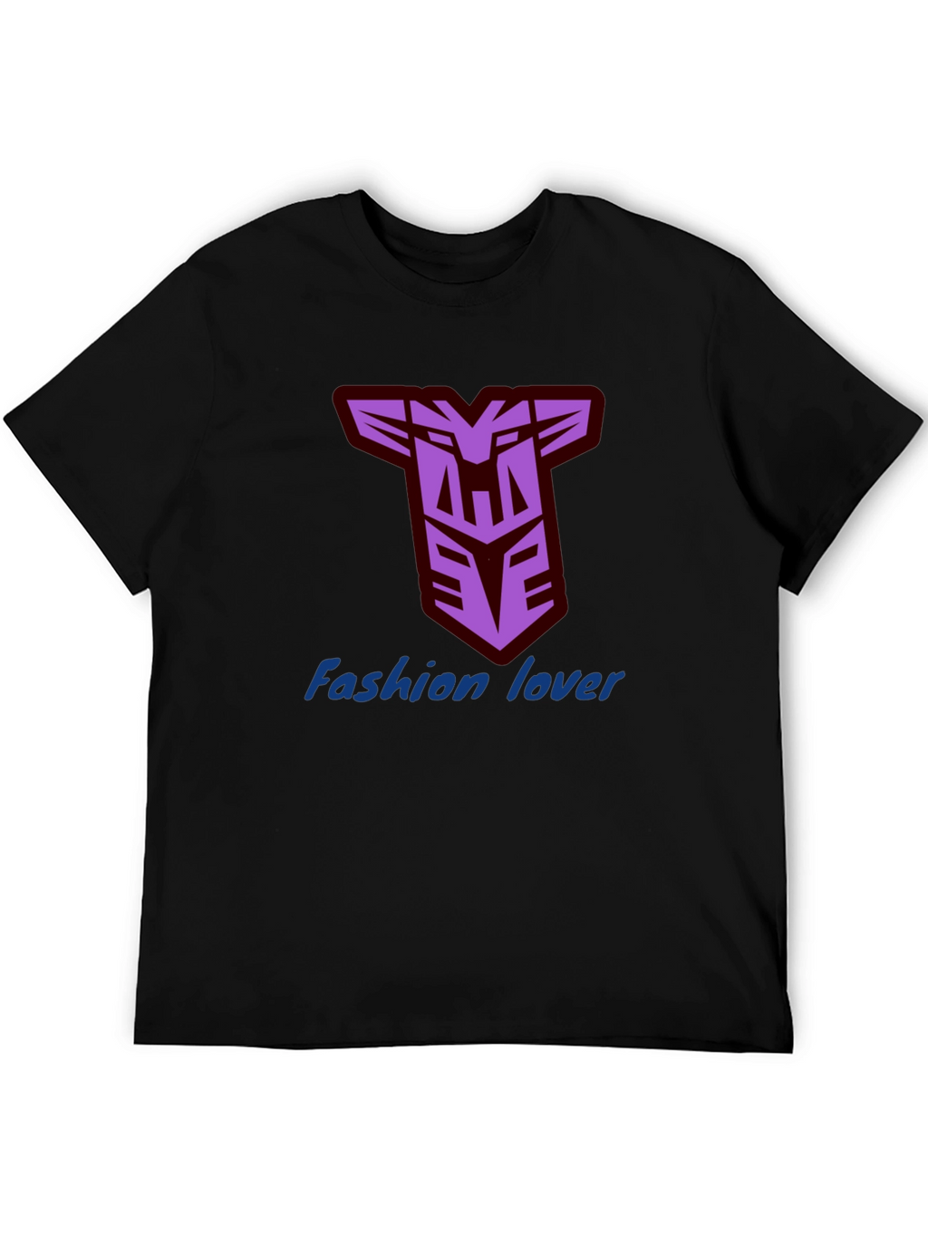 Mens Black T-Shirt with Decepticon Logo