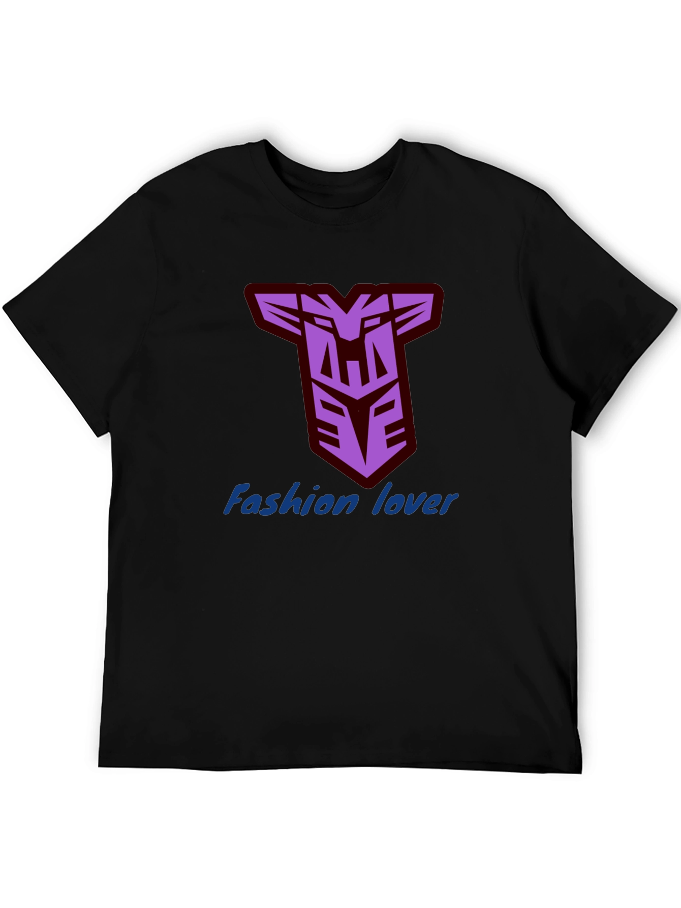 Mens Black T-Shirt with Decepticon Logo