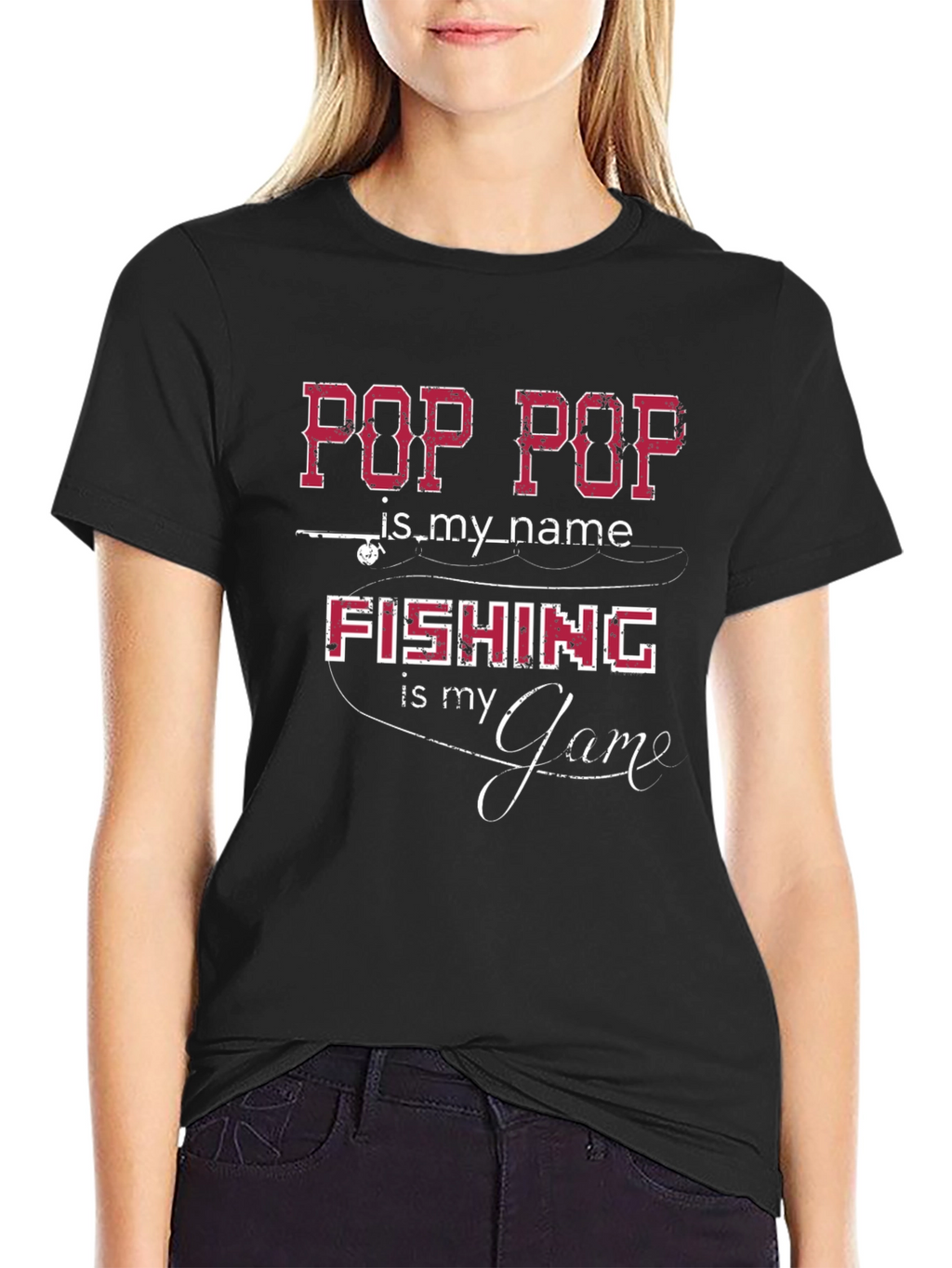 Pop Pop Fishing T-Shirt - Fishermans Gift