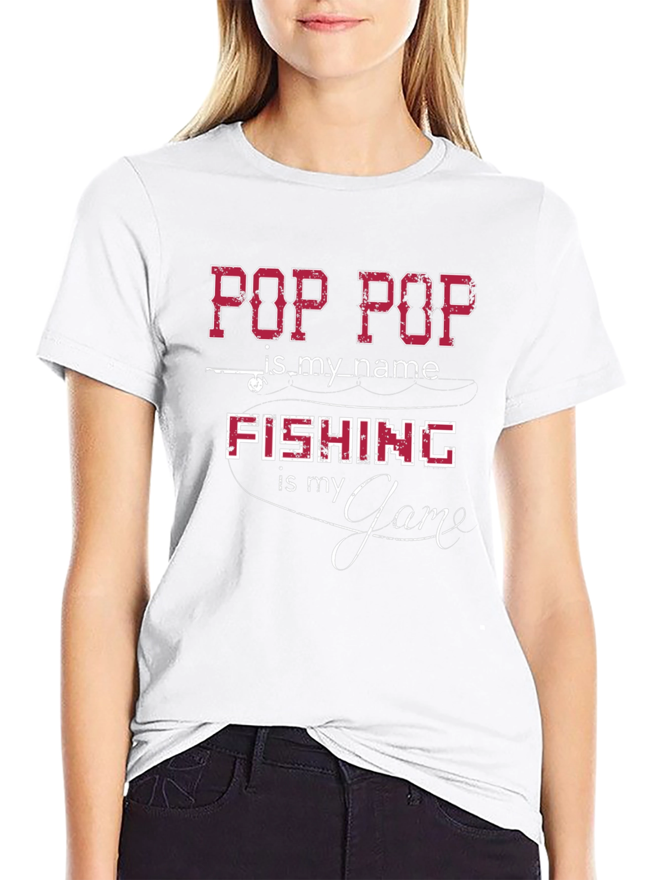 Pop Pop Fishing T-Shirt - Fishermans Gift