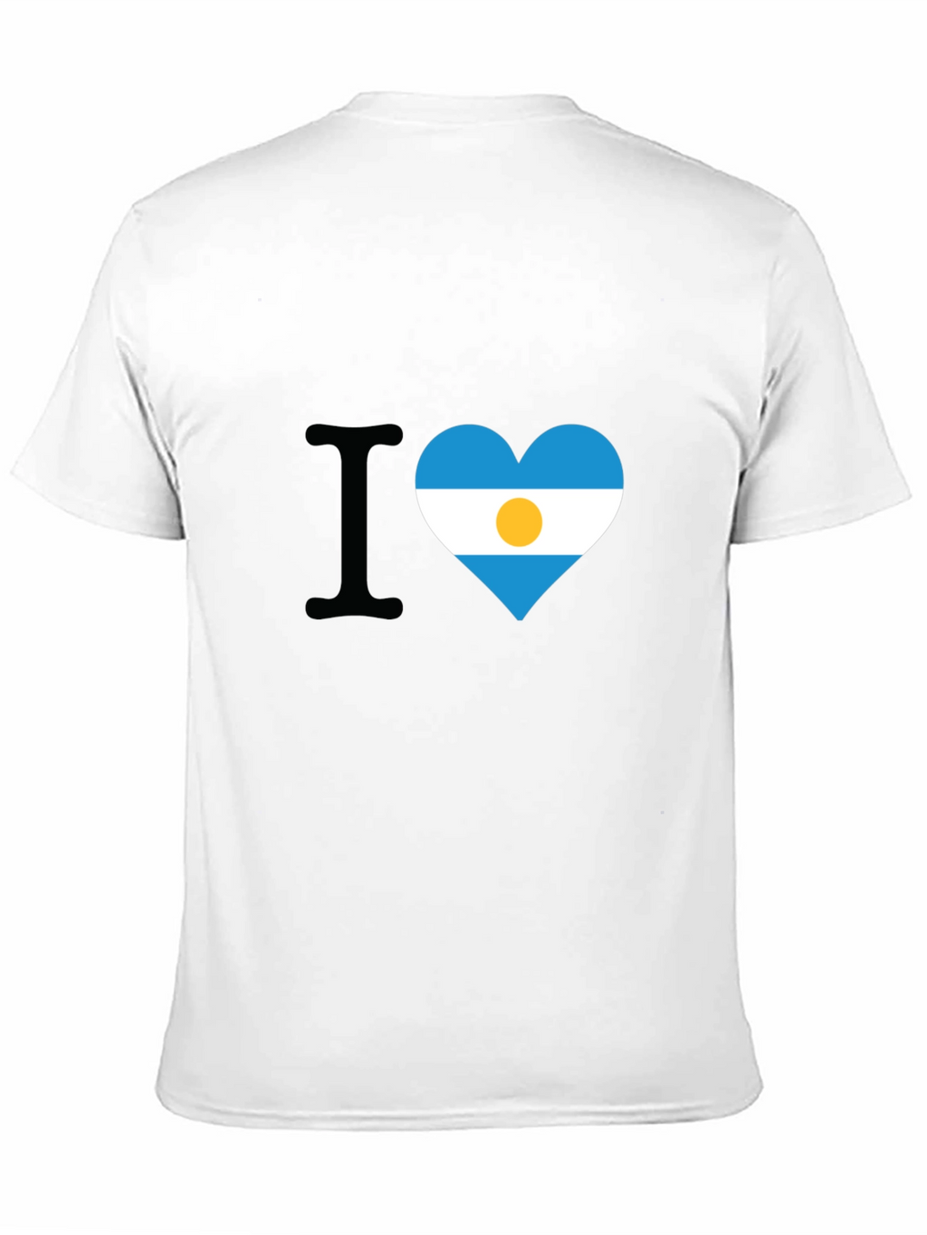 Argentina Flag Heart T-Shirt