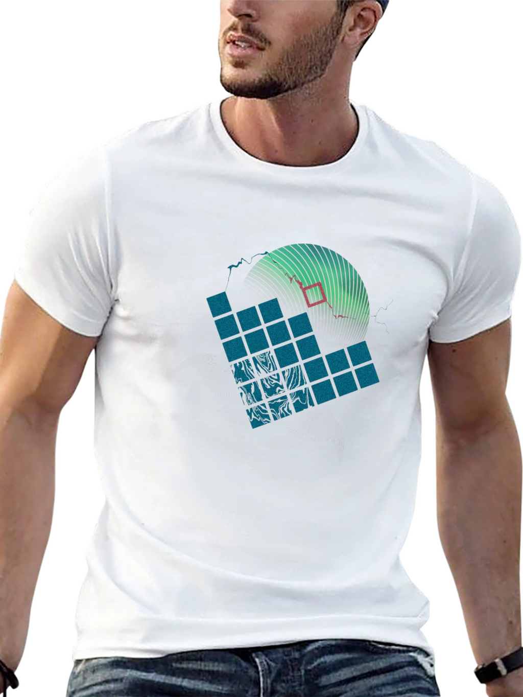 Abstract Graphic Tee - Modern Design T-Shirt