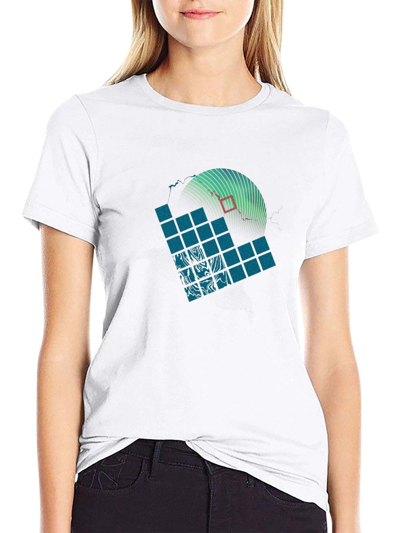 Abstract Graphic Tee - Modern Design T-Shirt