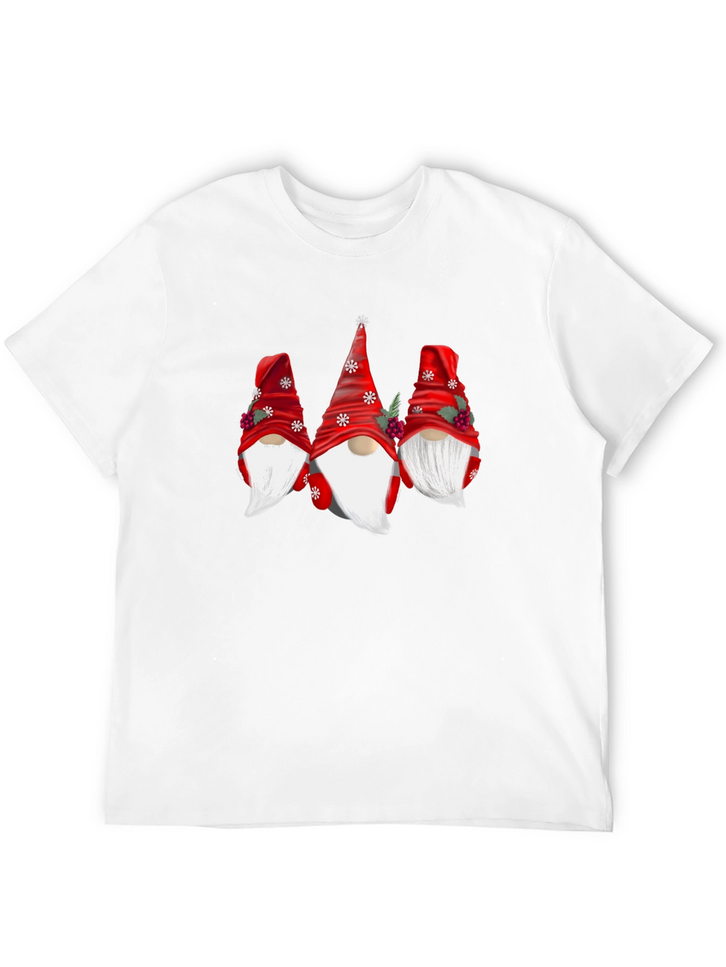 Festive Gnome Graphic Tee - Holiday Cheer