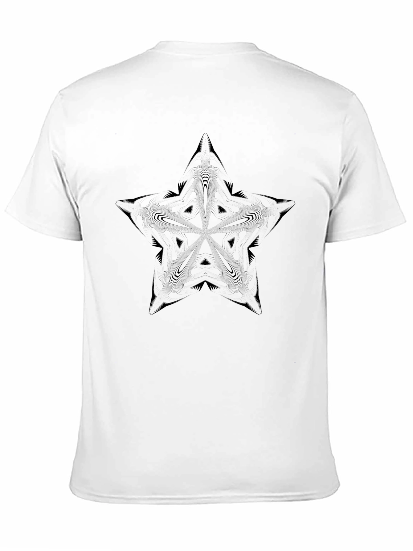 Black Star Graphic Tee - Modern Geometric Design