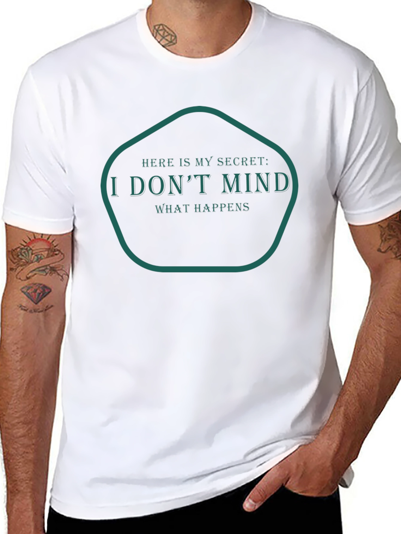 I Dont Mind Graphic Tee - Trendy T-Shirt