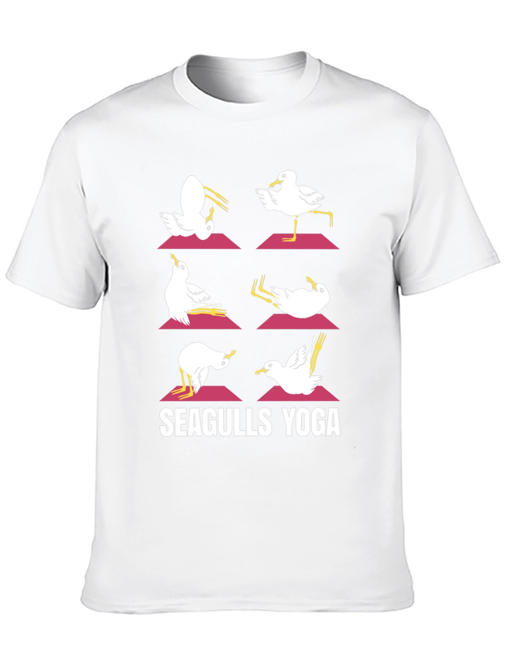Seagulls Yoga Graphic T-Shirt