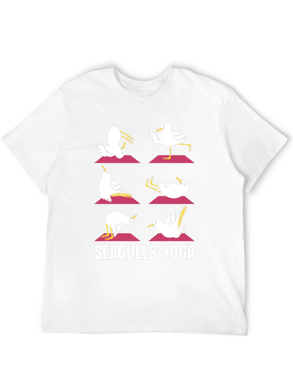Seagulls Yoga Graphic T-Shirt