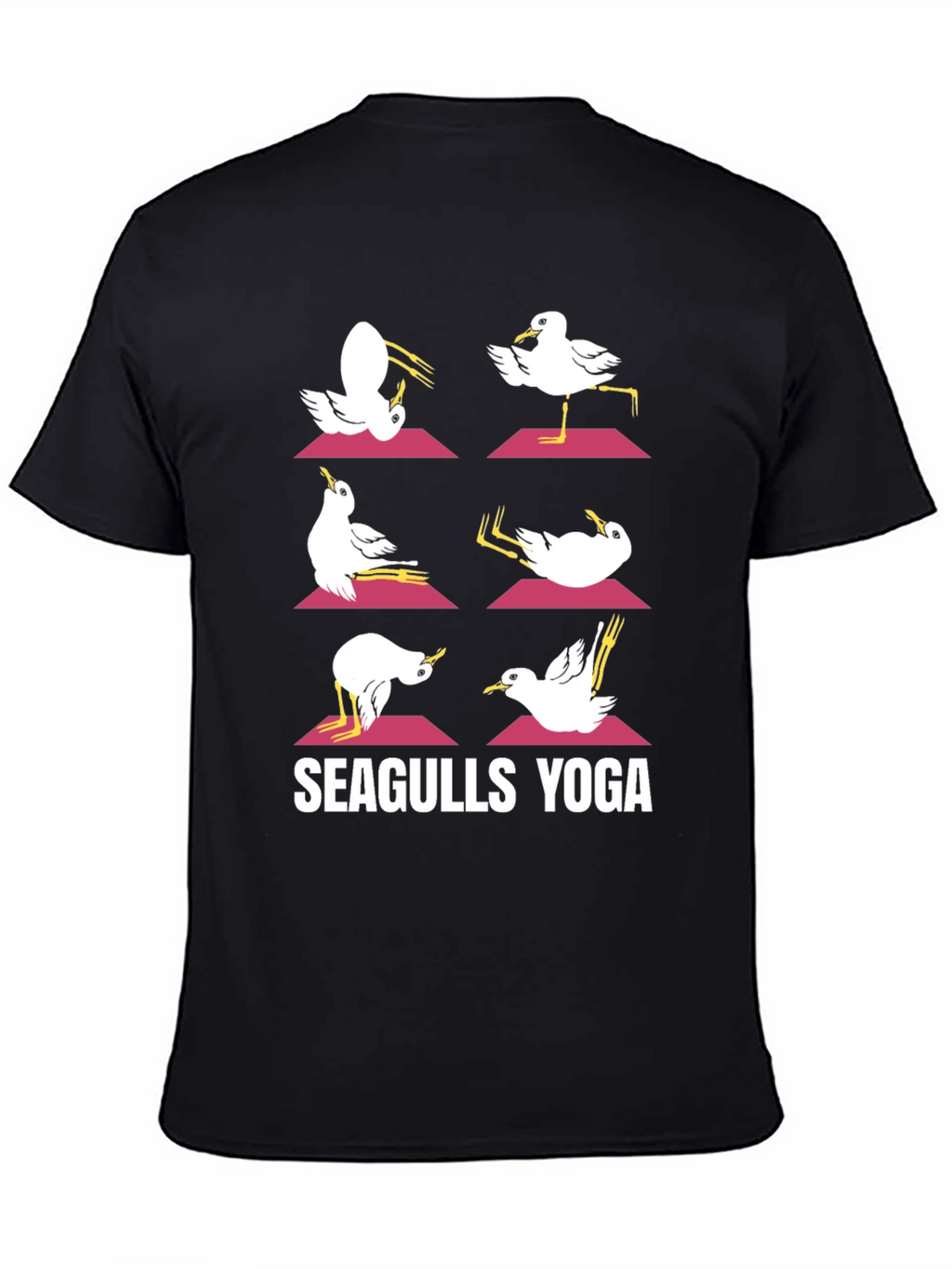 Seagulls Yoga Graphic T-Shirt