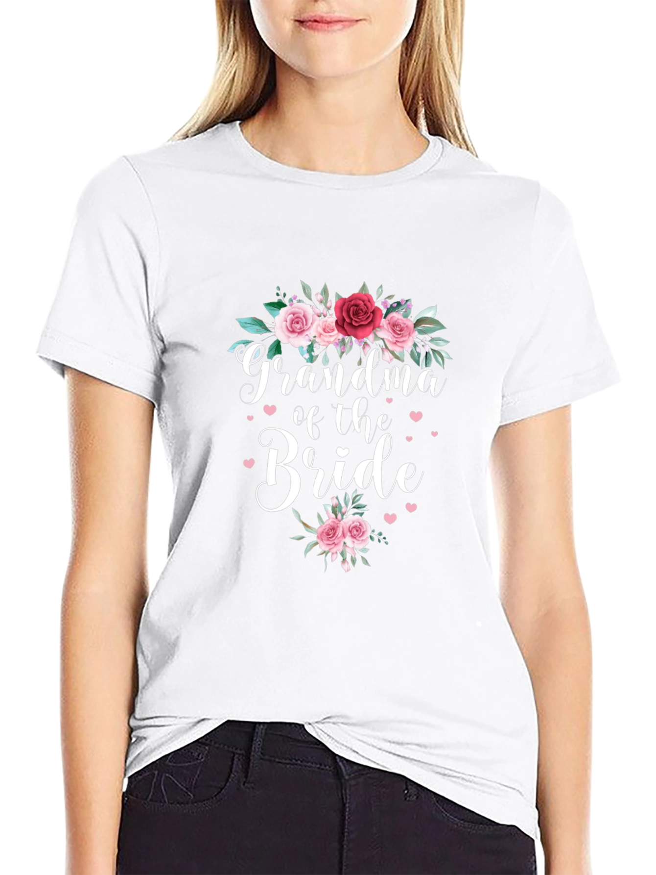 Grandma of the Bride Floral T-Shirt