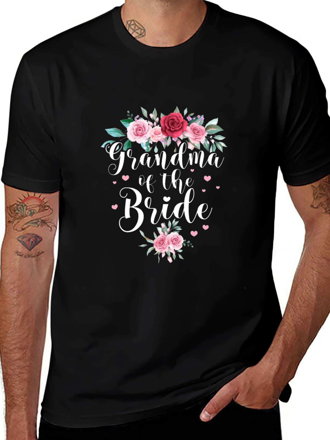 Grandma of the Bride Floral T-Shirt