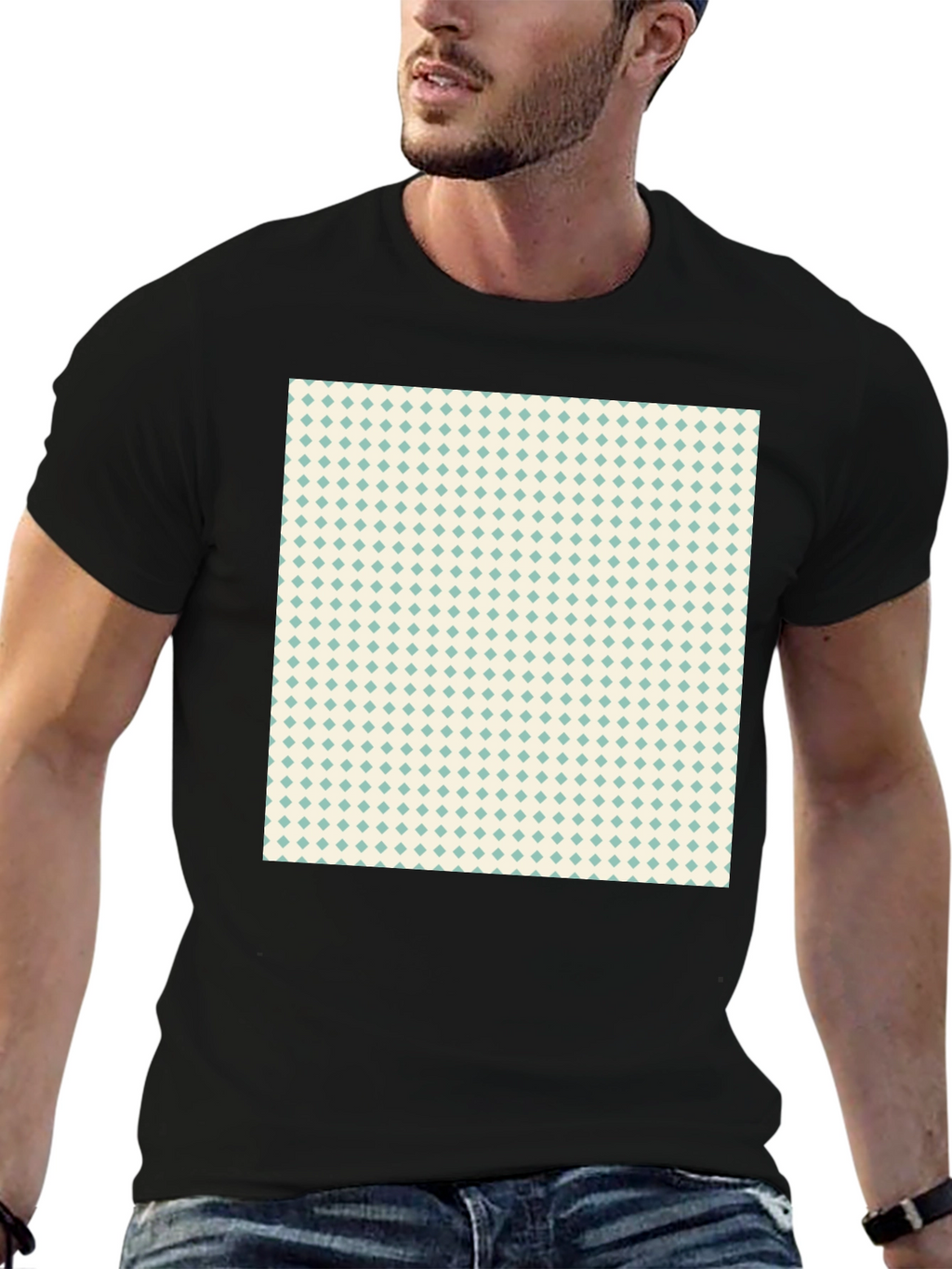 Diamond Pattern T-Shirt - Modern Style