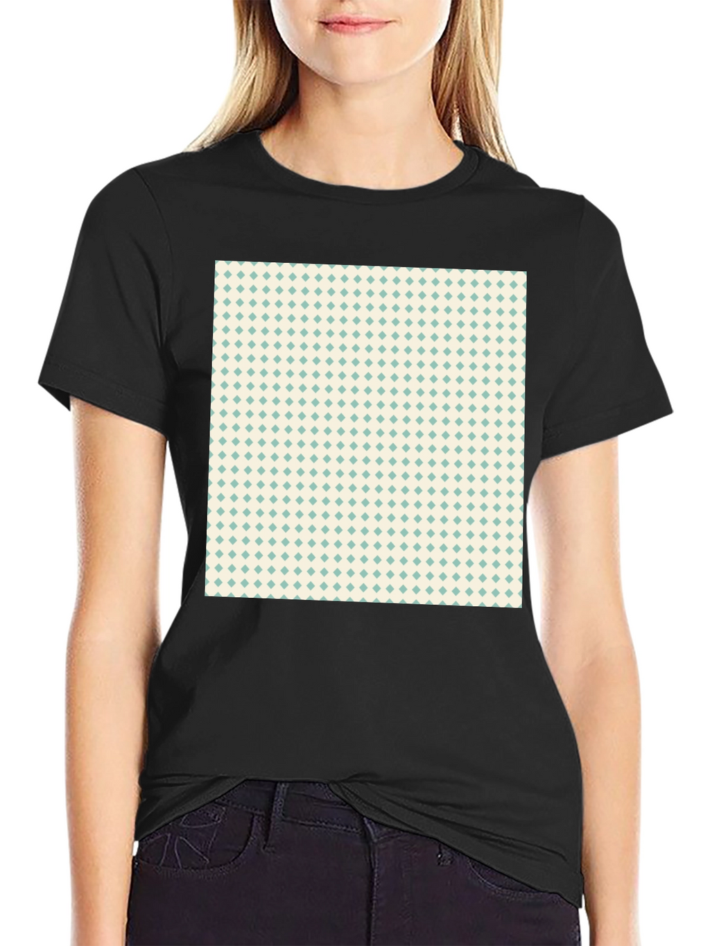 Diamond Pattern T-Shirt - Modern Style