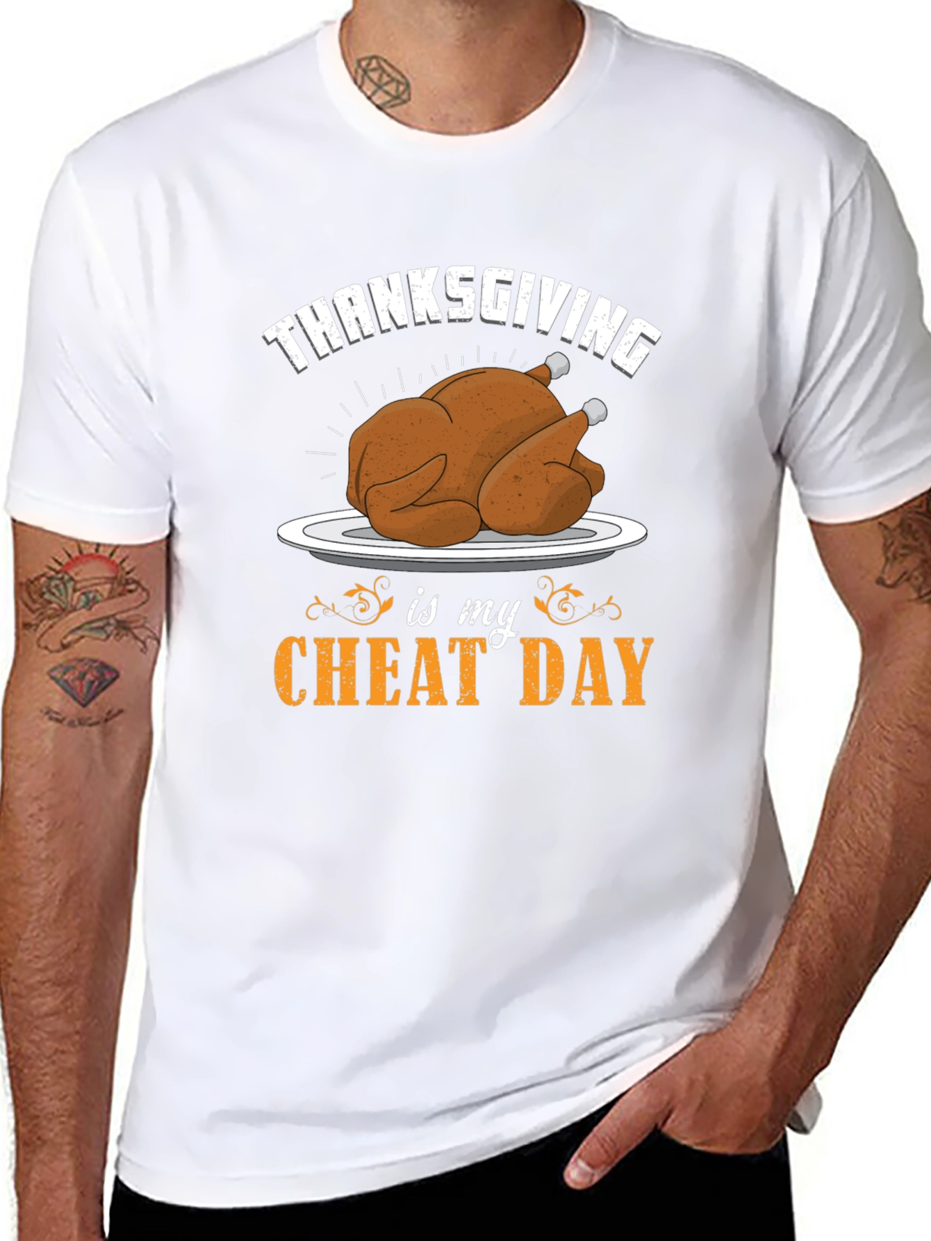 Thanksgiving Cheat Day Graphic T-Shirt