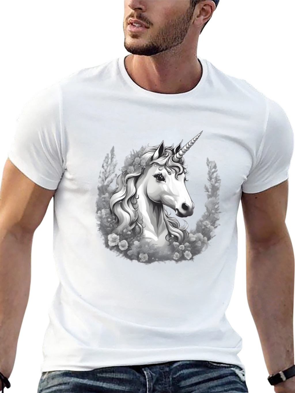 Unicorn Graphic Tee - Black T-Shirt
