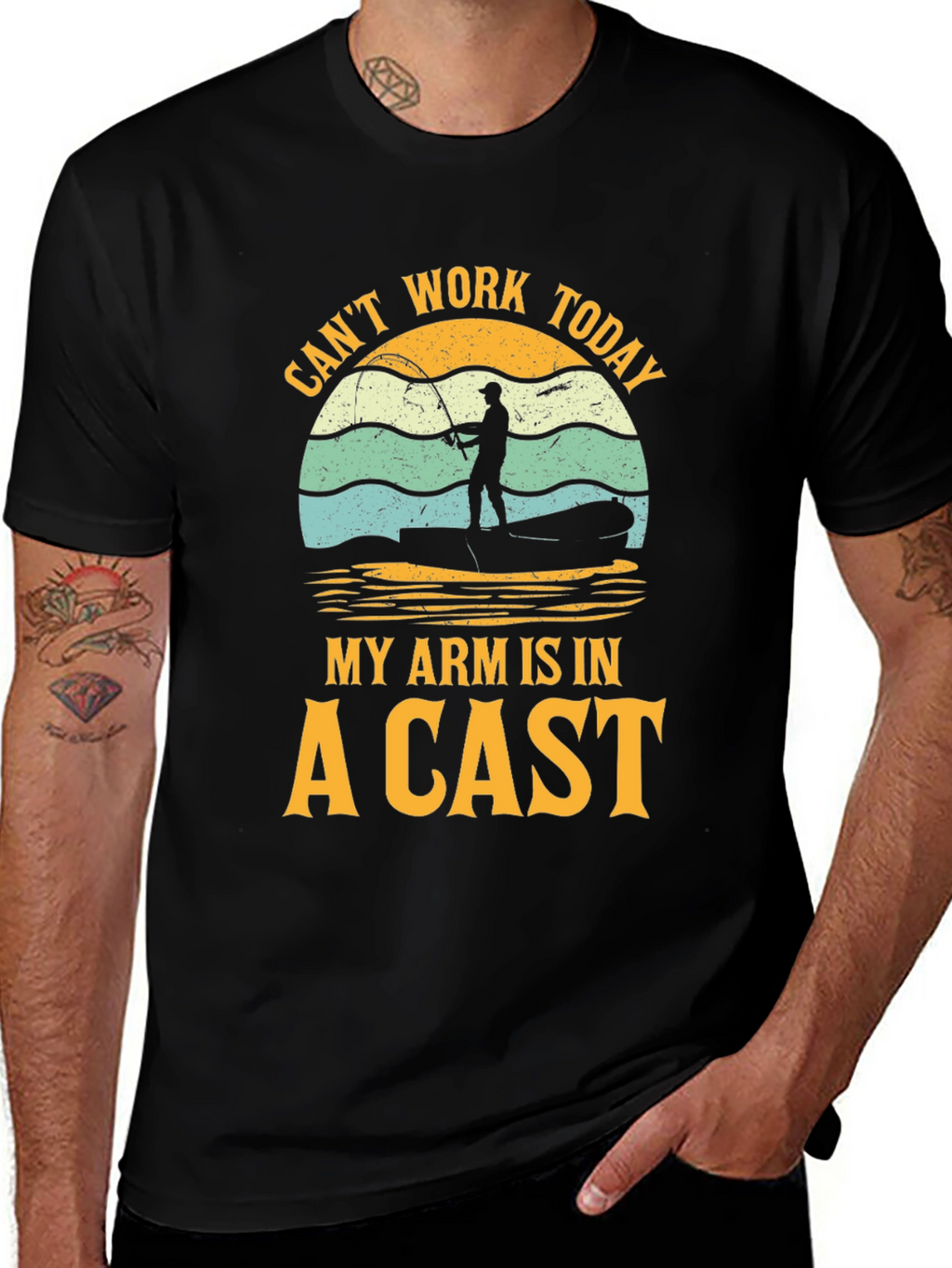 Fisherman T-Shirt - Cant Work Today