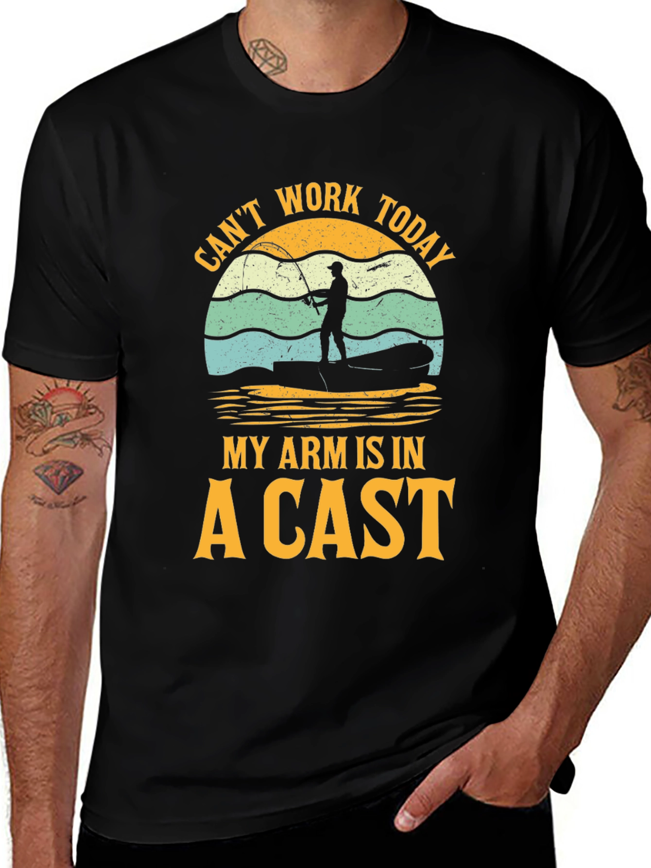 Fisherman T-Shirt - Cant Work Today