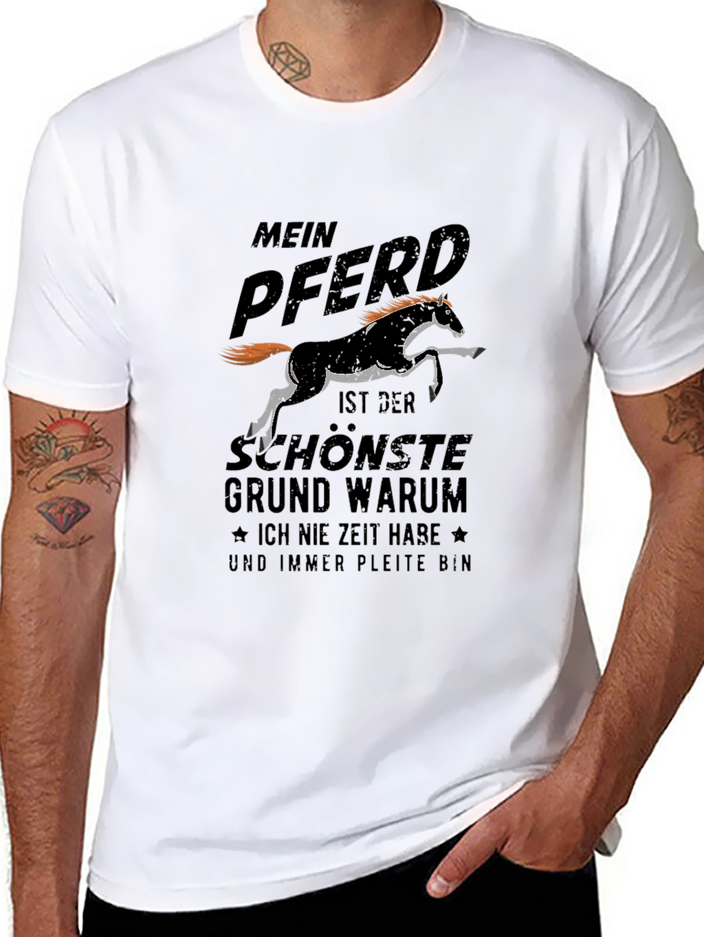 Mein Pferd T-Shirt: Horse Lover German Text Tee